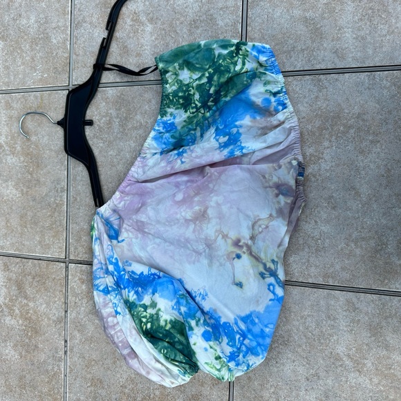 SWF Suit One Shoulder Puff Sleeve Crop Top and maxi skirt - Picture 11 of 15